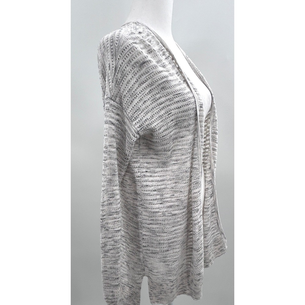 LOFT Open Front Marled Knit Cardigan Sweater Small Lightweight Coastal Weekend - Picture 4 of 10